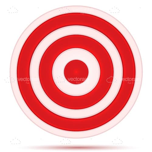 Target Board Icon in Red and White